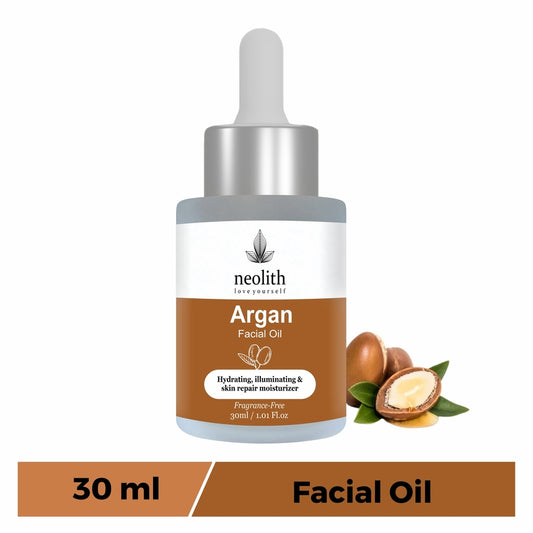 Neolith Argan Oil for Face, Skin, Hair, Anti-aging, Nail | 100% Natural, Cold Pressed, Non-comedogenic Carrier Oil | 30 ML