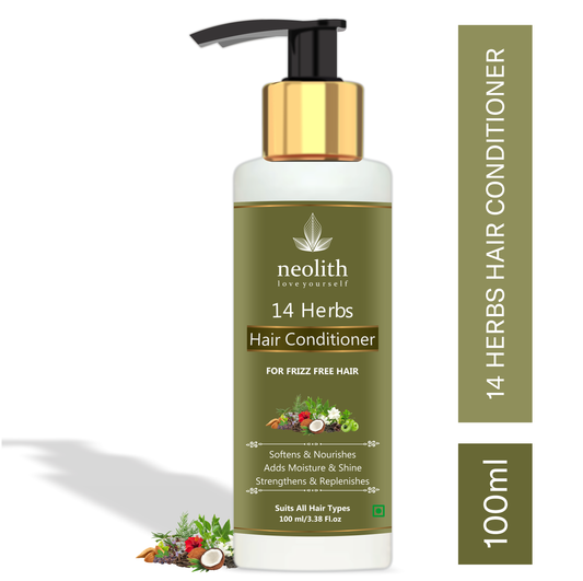 Neolith 14 Herbs Conditioner | Softens, Nourishes, Strenghtens, Replenishes, Hydrates Hair, Reduce Frizz | No Silicon, No Paraben | 120 Ml