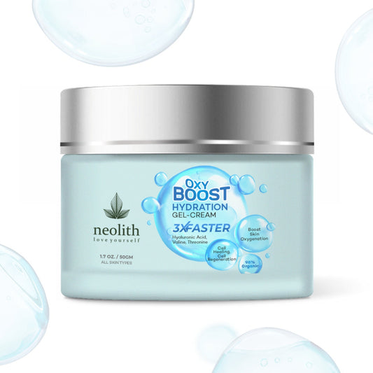 Neolith Oxy Boost Hyaluronic acid Gel Cream 98% Organic | Hydrating moisturizer for face, Gel based moisturizer | 50 ML