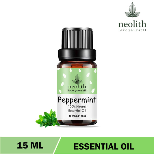 Neolith Peppermint Essential Oil- 15 ml || For Hair, Skin, Cold & Congestion