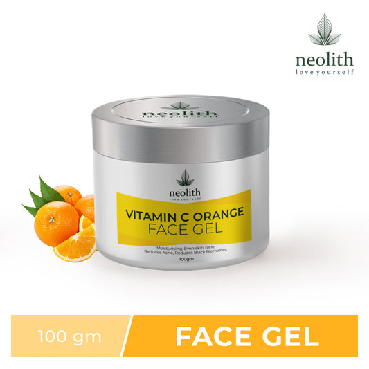 Neolith Vitamin C Orange Face Gel -Gel Scrub, Oil control, Hydrating, Refreshing, Cooling, Moisturizing, Skin brightening, Polishing | 100 gm